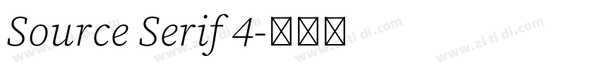 Source Serif 4字体转换